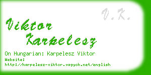 viktor karpelesz business card